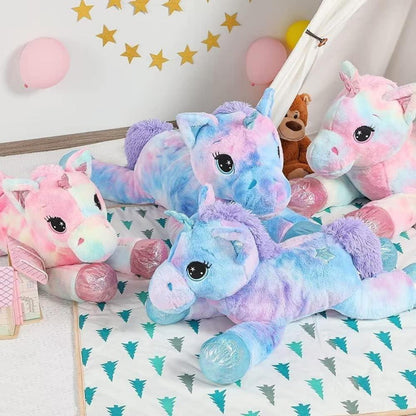 XXL Einhorn Kuscheltier 110cm - Lilac Plüschtier für Kinder