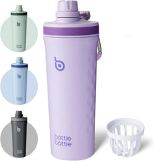 Isolierte Edelstahl Shaker Trinkflasche 26oz mit Mischkugel, Protein