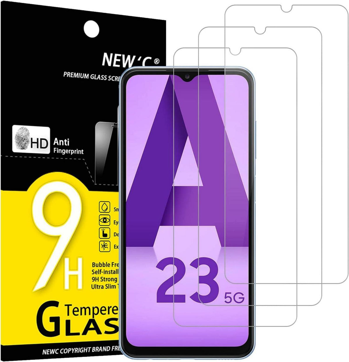 Panzer Schutz Glas Samsung Galaxy A23 4G 5G 9H Ultra-klar