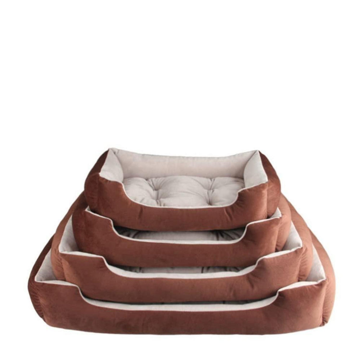 DAIHAN Hundebett 4XL, Rutschfest & Waschbar, Kaffee