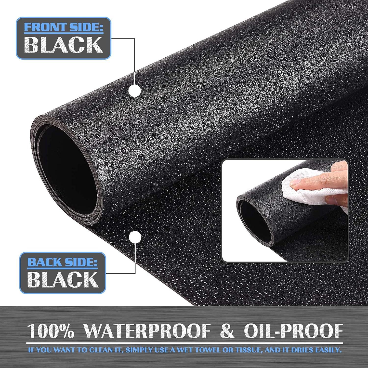 Knodel Tischunterlage PVC 120x60cm wasserdicht doppelseitig Schwarz/Schwarz
