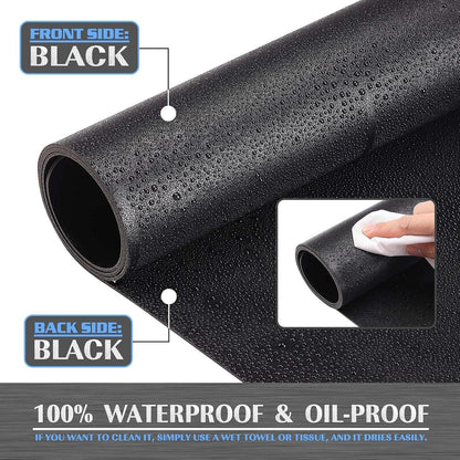 Knodel Tischunterlage PVC 120x60cm wasserdicht doppelseitig Schwarz/Schwarz