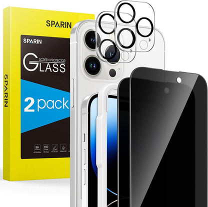 Sichtschutz Schutzfolie iPhone 14 Pro 6,1 Zoll 2+2 Displayschutz