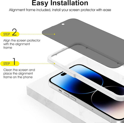 Sichtschutz Schutzfolie iPhone 14 Pro 6,1 Zoll 2+2 Displayschutz