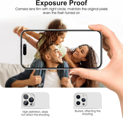 Sichtschutz Schutzfolie iPhone 14 Pro 6,1 Zoll 2+2 Stück 9H Glas