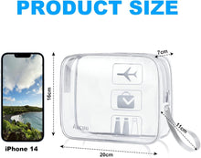 Aucuu Transparente Kulturtasche 3er-Set wasserdicht