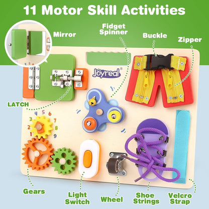 Montessori Busy Board Holz 1-5 Jahre Motorik Kinderspielzeug
