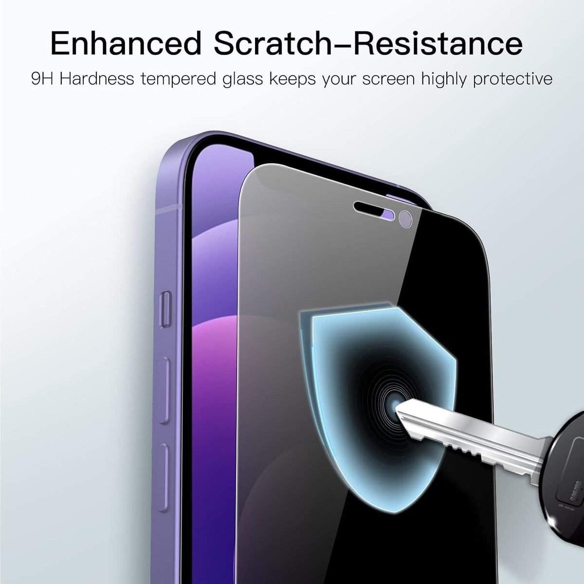 JETech iPhone 12/12 Pro 6,1 Zoll Panzer Schutzfolie 2 Stück