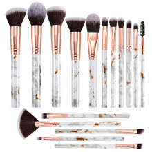 Professionelles Pinselset Makeup 16-teilig Marmor Gesicht Pudercreme