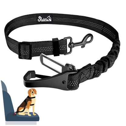 Hundesicherheitsgurt Auto – Verstellbar & Reflektierend 90cm Schwarz