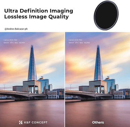 ND1000 Slim Neutral Graufilter 112mm 10 Stop Nano-X Concept