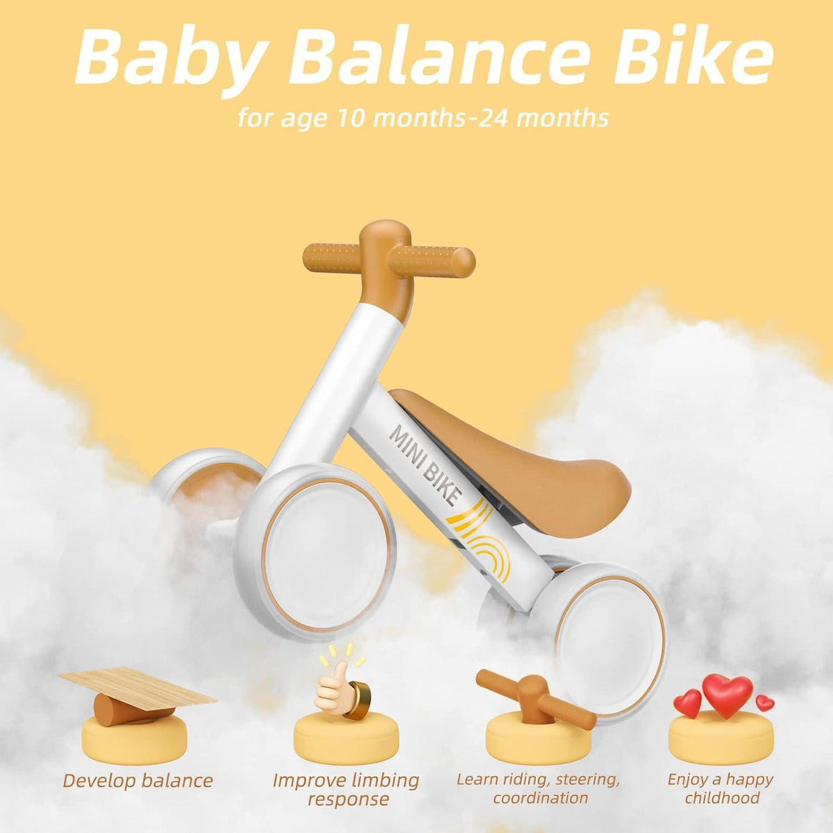 Kinder Laufrad Balance Fahrrad Spielzeug 10-24 Monate Baby Geschenk