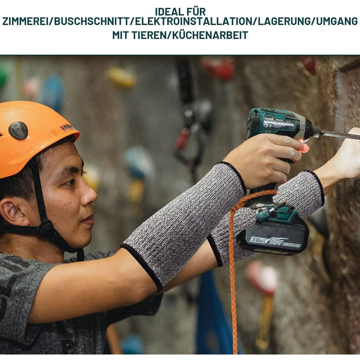 Schnittfeste Armschützer - Level 5 Schutz für Garten & Arbeit