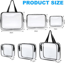 Aucuu Transparente Kulturtaschen Set, 3er PVC