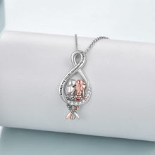 Meerjungfrau-Halskette 925er Sterlingsilber Geschenkbox