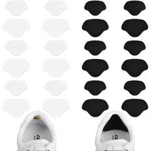 Sneaker Fersen Reparatur Patches, 12 Paar, Schwarz & Weiß