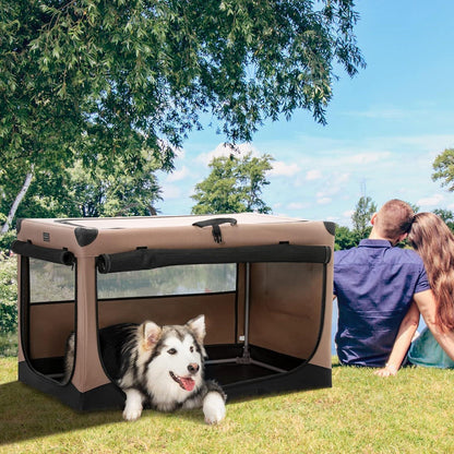 Faltbare Hundebox mit Stoffbezug – Sicher & Komfortabel für Reisen