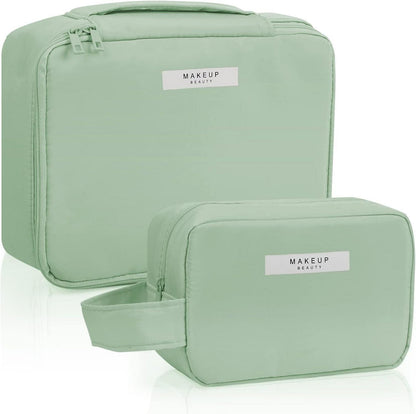 2er Set Wasserdichte Kosmetiktaschen für Damen und Mädchen