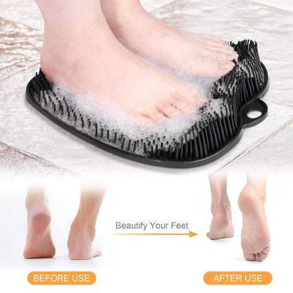 ACWOO Großes Fußmassagepad mit Saugnäpfen Schwarz