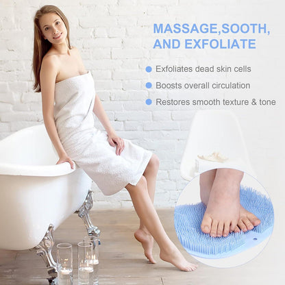 Fußmassagegerät mit Saugnäpfen und Massagefunktion, Blau