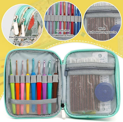 Häkelnadel-Set für Anfänger und Erwachsene, 100-teilig