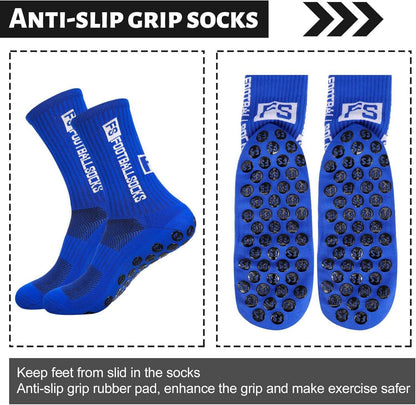 Sportsocken Fußball Herren 3er Pack Anti-Rutsch Grip 38-46