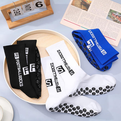 3 Paar Herren Anti-Rutsch Sportsocken Fußball 38-46 Schwarz Blau