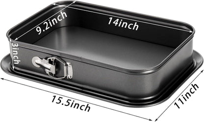 Rechteckige Antihaft-Käsekuchenform 39,3 x 27,8 x 7,7 cm