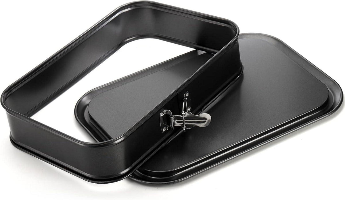 Rechteckige Springform Kuchenform Antihaft 39,3x27,8x7,7 cm Schwarz