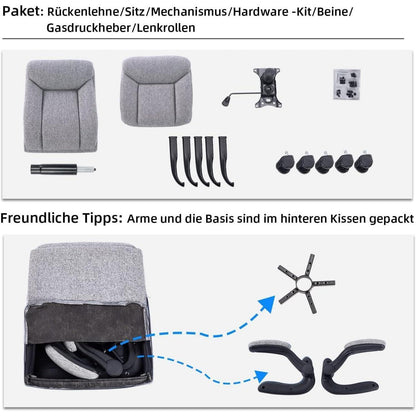 Bürostuhl Ergonomisch Drehbarer Schreibtischstuhl