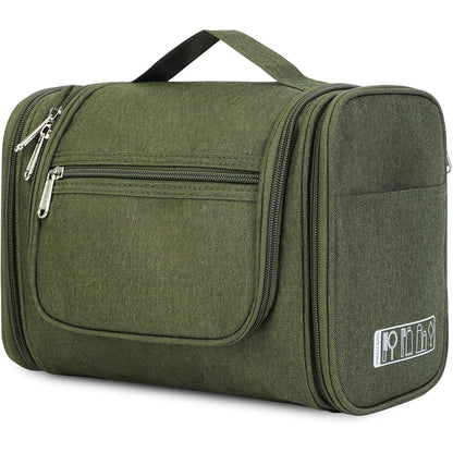 Große Kulturtasche zum Aufhängen, dunkelgrün