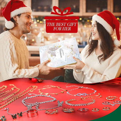 MJARTORIA Schmuck Adventskalender 2024 für Damen & Mädchen