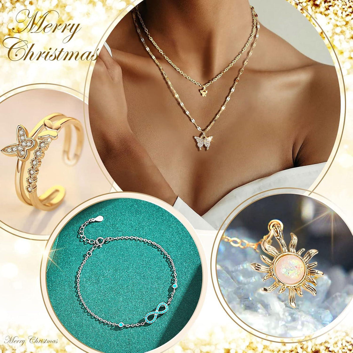 Schmuck Adventskalender 2024 Damen Mädchen Weihnachten 24