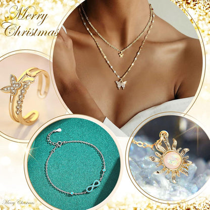Schmuck Adventskalender 2024 Damen Mädchen Weihnachten 24
