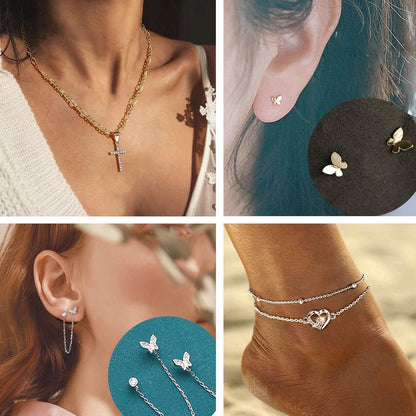 Schmuck Adventskalender 2024 für Damen Mädchen Weihnachten 24 Überraschungen