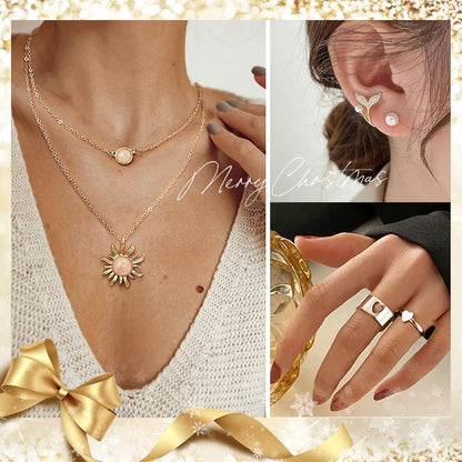 Schmuck Adventskalender 2024 Weihnachtskalender Damen Mädchen 24