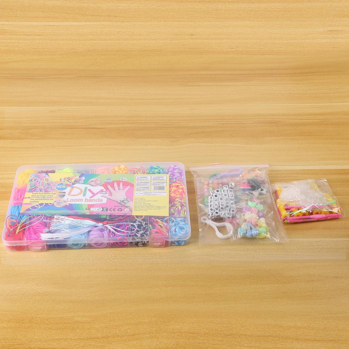 Selizo 2800+ Loom Bänder Set, 36 Farben Zubehör - Kinder Basteln DIY