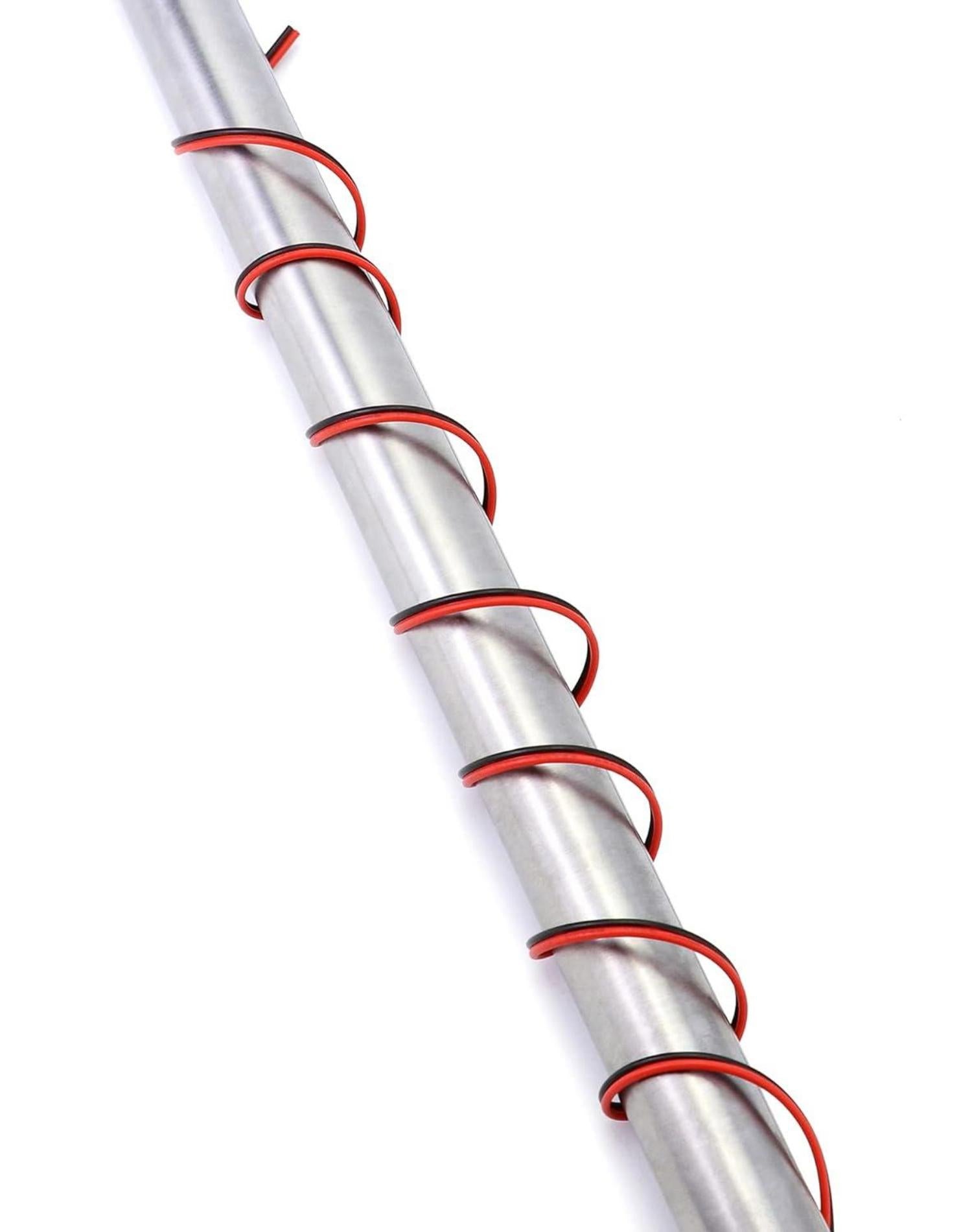 QWORK Elektrischer Draht 22AWG 2-adrig 10m LED Strip Verlängerung