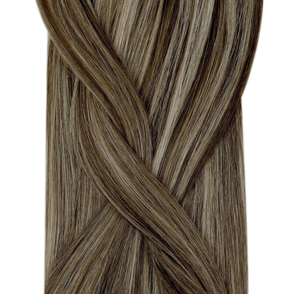 Blond Echthaar Microring Extensions #P4/27 50cm