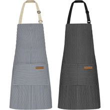 Kochschürzen Damen 2er Set mit Taschen, verstellbar