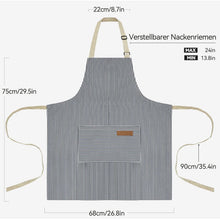 Kochschürzen Damen 2er Set mit Taschen, verstellbar