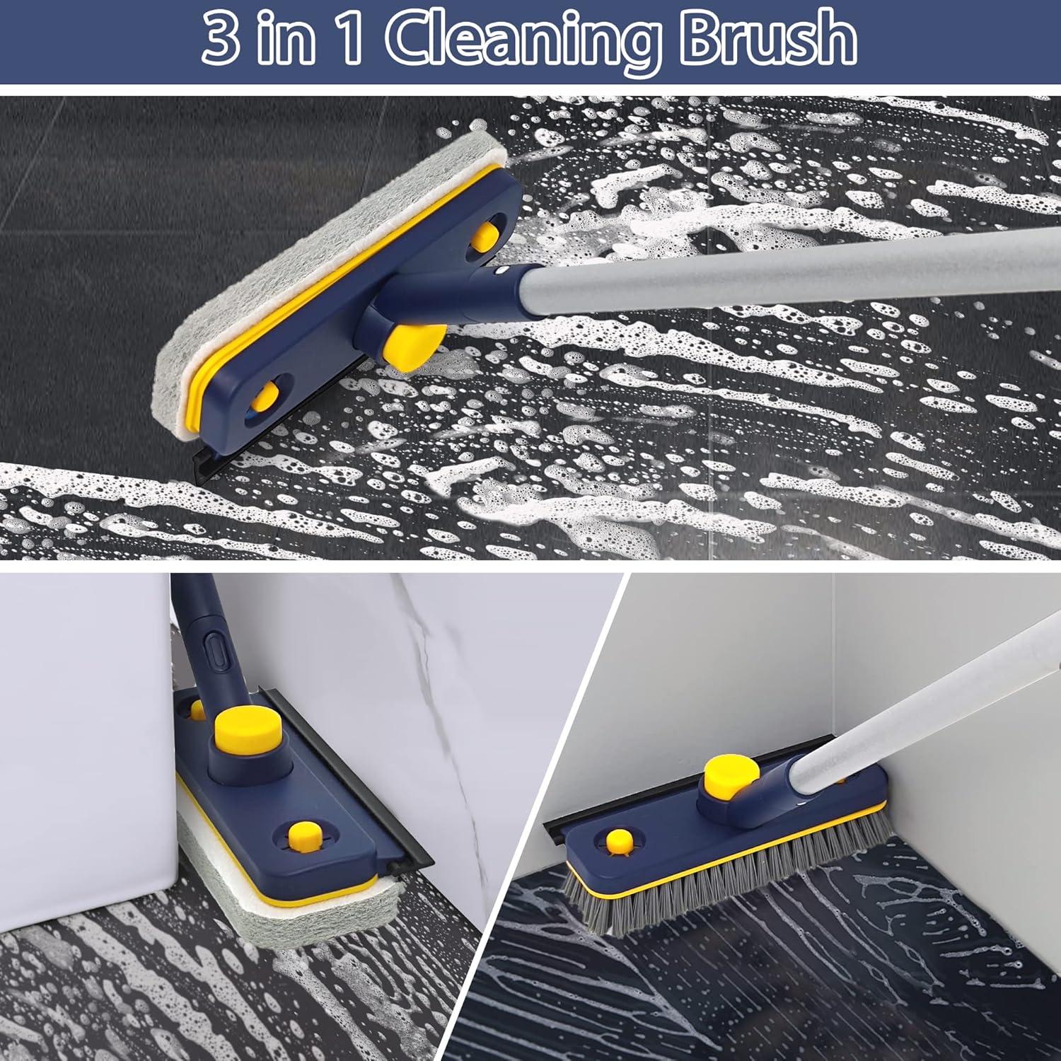 Duschschrubber Badmopp 3-in-1 Reinigungsbürste Badezimmer