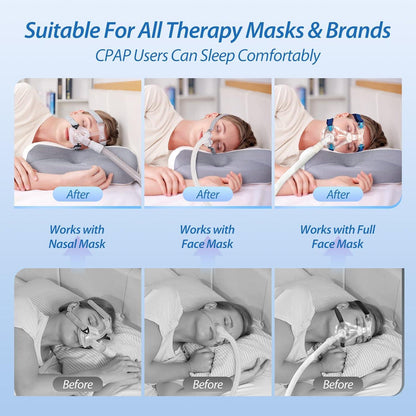 CPAP Memory Foam Kissen für Seitenschläfer, Luftlecks reduzieren