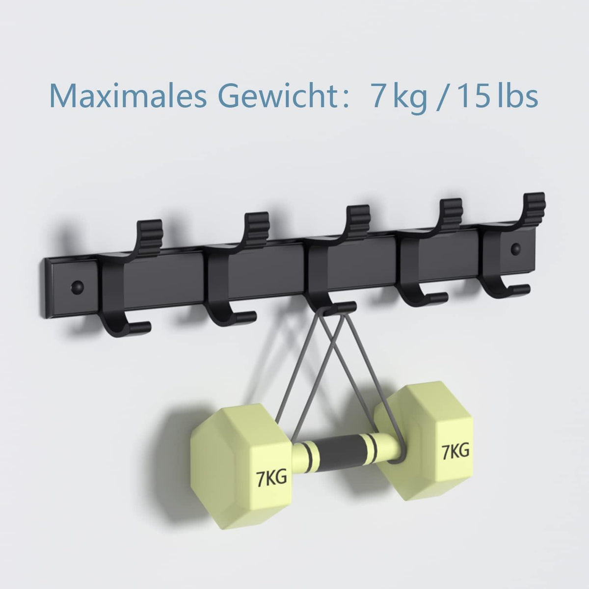 Kleiderhaken Wand Schwarz 5 Haken 30cm Garderobenhaken Ohne Bohren