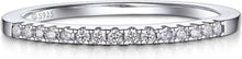 Moissanit Verlobungsring Band Silber 925 Damen Herren Eternity Ring