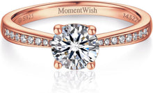 Verlobungsring Damen 1 Karat Moissanite Diamant 925 Silber VVS1 D