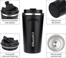 Thermobecher Kaffeebecher to go aus Edelstahl, Auslaufsicher