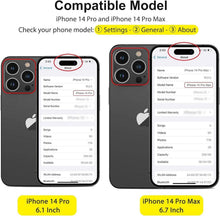 Kameraschutz für iPhone 14 Pro Max, 9H Glas, HD-Klarheit