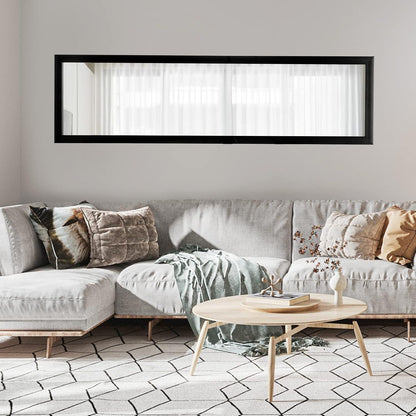 Ganzkörperspiegel Wand & Tür – 119x33cm, Schwarz