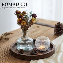 Holztablett 30cm Rund Deko Landhausstil Rustikale Tischdeko